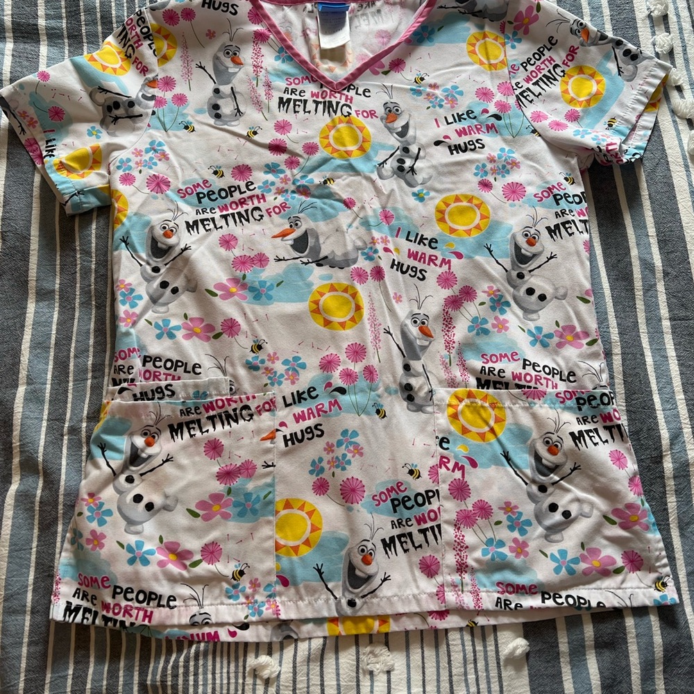 Disney scrub top